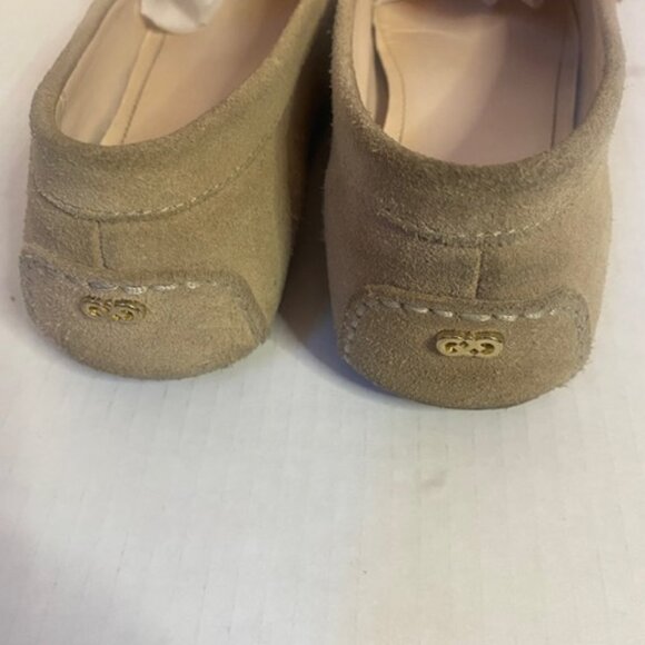 Cole Haan Beige Suede Leather Slip On Loafer Shoes Women, size 8.5B - Picture 6 of 8